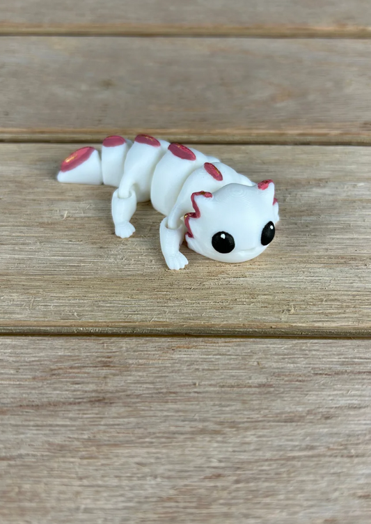 Axolotl 3D Printed Key Ring